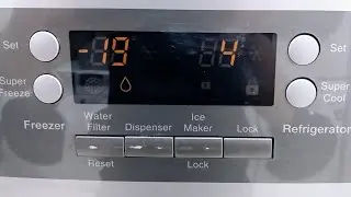 درجة الحرارة المثاليه لثلاجة بوش نوع أمريكي réglage température réfrigérateur BOSCH 