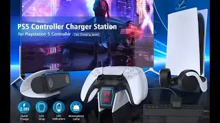 Finally the PS5 Dual Controller Charger Docking Station Compatible بلاي ستيشن تحكم مزدوجة