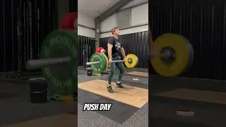 Cleans, back squats, and chest day (PUSH DAY)