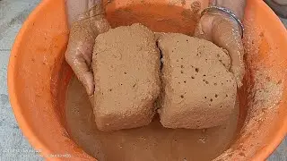 Pure golden mud dirt#watercrumbling#satisfying- to sahiba asmr🩷