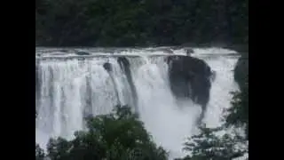 Athirapilly Waterfalls on Monsoon Season
