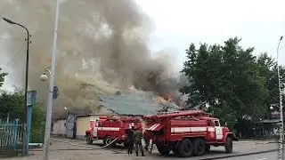 Пожар в Караганде. 4.06.2014 Пятый угол и Генацвале