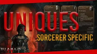 Detailed look at ALL SORCERER Specific UNIQUES | Diablo IV