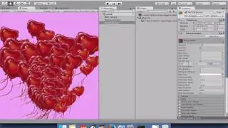 Unity C# Particle System for valentine's day with heart balloons