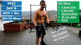 20 Min Descending Style HIIT Workout - Get Fit Even When it Rains! [13]