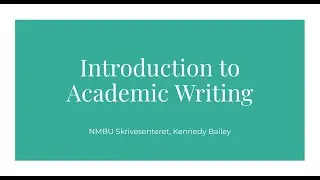 Introduction to Academic Writing (Digital Lecture)