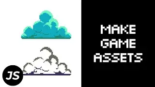 Draw Clouds | Pixel Art | Piskel | 64-bit