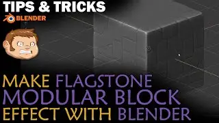 AlmightyGamesDev: Blender Modeling Tips - Low-Poly Flagstone Block Effect for Modular Game Design