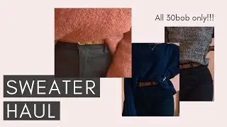 EVERYTHING 30 BOB!!!!! WANGIGE MARKET SWEATER HAUL | HOW I STYLE MY SWEATERS