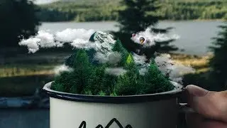 Beautiful Cup View Landscape Tutorial Photoshop
