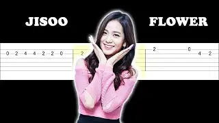 JISOO - FLOWER (Easy SLOW Guitar Tabs Tutorial)