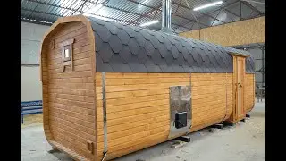Баня-бочка (квадро-бочка) 6 метров, производство в Минске, доставка по всей Беларуси.