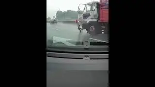 Almost Died but luck was with him