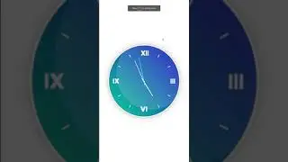 UI Analog Clock #Shorts