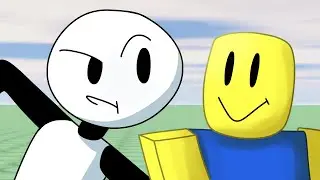 A Stickmanoid meets a Robloxian (Animation)