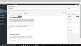Creating Pages in WordPress