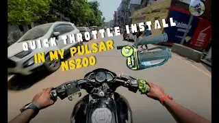 install Quick throttle with cruise control in my pulsar NS200 bs3 | first on youtube #motovlog