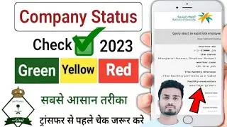 Company Red Green Check 2023 || How to check Company Status || How to check kafeel iqama status