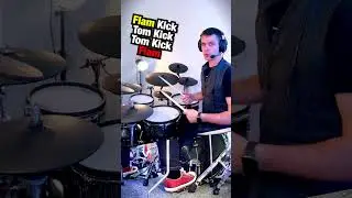 Flam Kick Tom Kick Tom Kick Flam Fill - Drum Lesson
