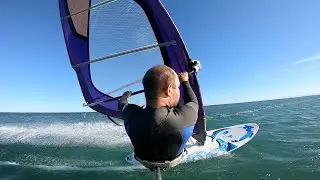 Windsurf sessions near Gruissan and Leucate south of France - freeride windsurfing autumn 2021