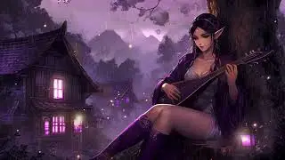🎶Relaxing Medieval Music with Light Rain Sounds - Fantasy Bard/Tavern Ambience Celtic music