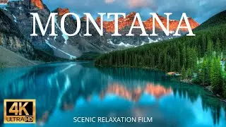 MONTANA 4K Scenic Relaxation Film with Country Music | Glacier National Park