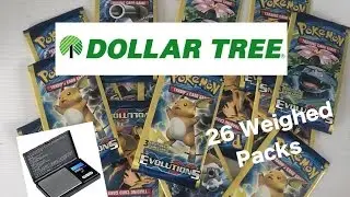 Pokemon XY Evolutions 26 Weighed Dollar Tree Packs