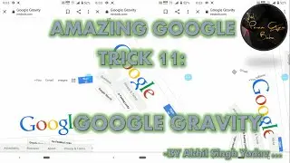 Google Gravity || Google Trick || Amazing Tricks