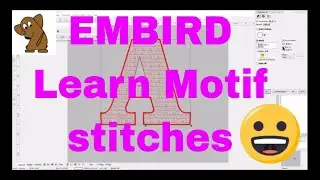 FREE EMBIRD TUTORIAL Learn all about motif stitches!FULL EMBIRD CLASS!