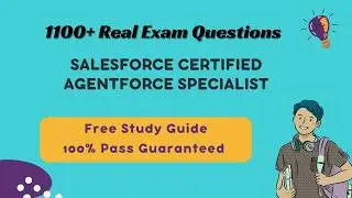 Salesforce Certified Agentforce Specialist Exam Questions & Answers [2026]