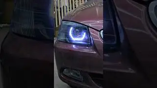 Установка линз на акцент #ретрофит  89198936446 #детейлинг #автосвет