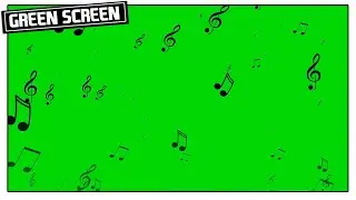 ANIMATED MUSICAL FALLING MUSIC NOTES | GREEN SCREEN | FREE OVERLAY DOWNLOAD [CCM]