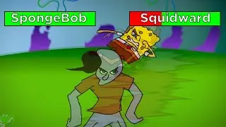 Anime SpongeBob vs Squidward with Healthbars | FNF