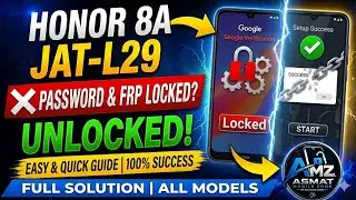 Honor 8A JAT L29 Unlock Password Pattern and Frp Google Account frp Honor 8A JAT-L29 Google Bypass