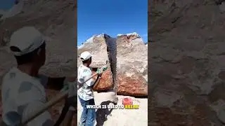 Splitting Big Rocks with Feather and Wedge 😳