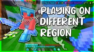Playing Hive Skywars Kits on Other Region?!? | Hive Bedrock