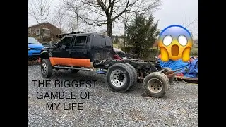 Making my F450 a TANDEM AXLE! MINI SEMI BUILD HAS BEGUN