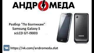 Разбор "По болтикам" Samsung Galaxy S scLCD GT I9003
