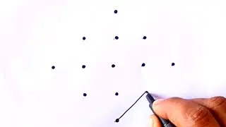 फेस्टिवल रंगोली बनाना सीखे आसान तरीको से //how to draw easy drawing with 5x1 dots// rangoli tricks//