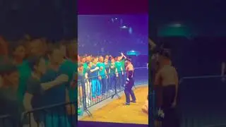 Spitting at the crowd