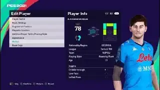 Hviça Kvaratshelia face e football pes 2021 napoli
