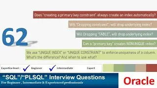 Oracle PL SQL interview question | Oracle constraint related interview question