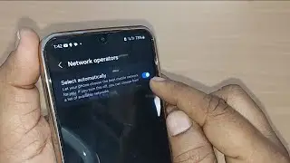 how to select network operator automatically on samsung galaxy a55
