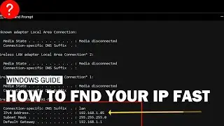 How To find your computers IP address easy and quickly