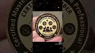 Official CMECP® Coins for Master Electricans who become CMECP® Certified Members. #CMECP