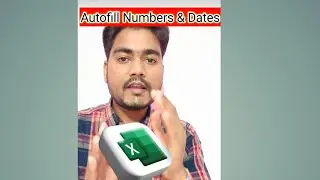 How to autofill date in excel |Autofill date in excel | Number list in excel #excel #shorts