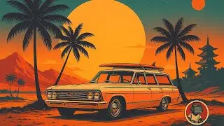 Psychedelic Melodic Retro Surf Rock | Eastern & Western Mixture Roadtrip Brainwave Vibes