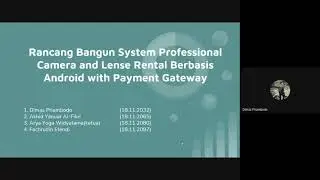 Rancang Bangun System Professional Camera and Lense Rental Berbasis Android with Payment Gateway