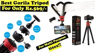 Gorilla Tripod For Phone Unboxing | Cinematic video | Vlogging | For YouTube  | Budget Tripod.
