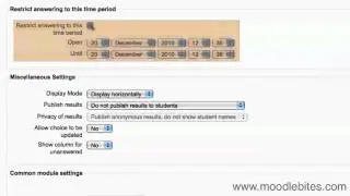 Moodle 2 Choice